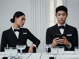 三星再與 Thom Browne 合作、以 Galaxy Z Fold5 為設計打造聯名款手機將於 9/7 正式亮相