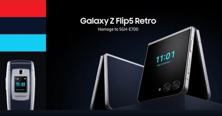 向經典 E700 摺機致敬！Galaxy Z Flip5 Retro 特別版發表