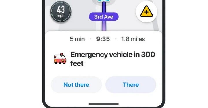 新版 Waze 導航服務將加入更多行駛輔助功能，包含容易尋找停車場、前方路況提醒等