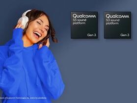 Qualcomm 推出 Qualcomm S3 Gen 3、S3 Gen 3 音訊平台，強化智慧耳機功能