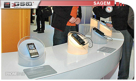 【3GSM大會】法式直板風　SAGEM 新機比薄