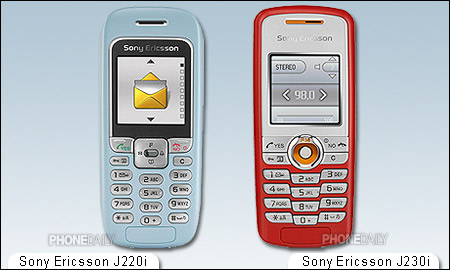 Sony Ericsson 入門新機　J220i、J230i 極簡即美
