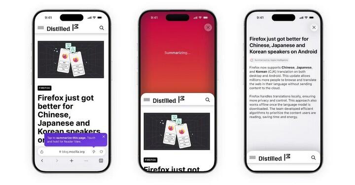 iOS Firefox 新版 加入花俏新功能