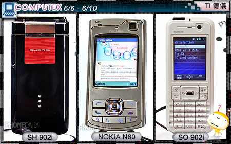 【台北電腦展】Nokia  770  助陣　德儀狂秀手機