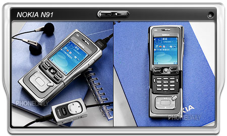 音樂悍將 Nokia N91 出馬　MP3 隨身聽靠邊站