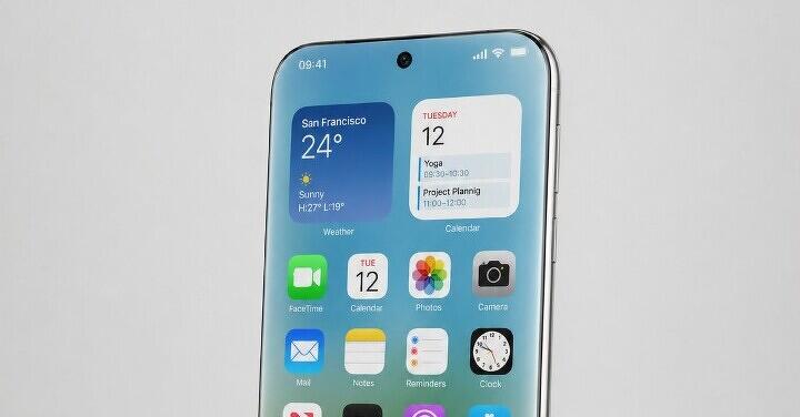 廿週年愛瘋 螢幕看起來幾無邊框