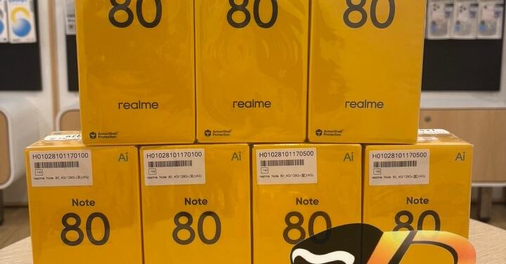 【桃園促銷】人氣入門款手機 realme Note 80(4G/128G)，超優惠入手價只要 $3,890 元 (5/29~6/4)