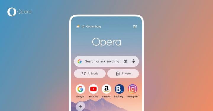 搶搭世足賽熱潮！Opera 釋出 Android 版更新，加入專屬「足球中心」與全新首頁設計