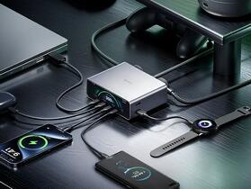 Bull 推出 300W 桌上型充電站 8 埠配置、內建螢幕支援 App 控制