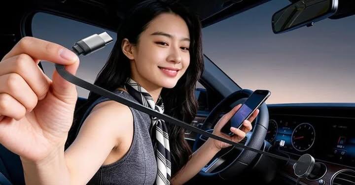 酷態科磁吸車充有伸縮 USB-C 線