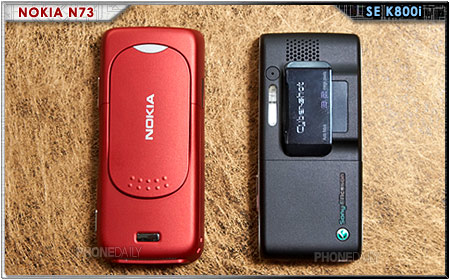 320 萬拍照雙雄火拼　索愛 K800i  vs. Nokia N73