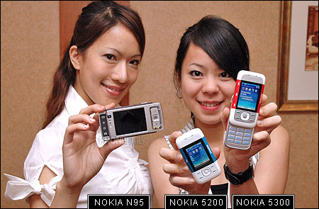500 萬、拼音樂　諾基亞 N95、5300、5200 曝光