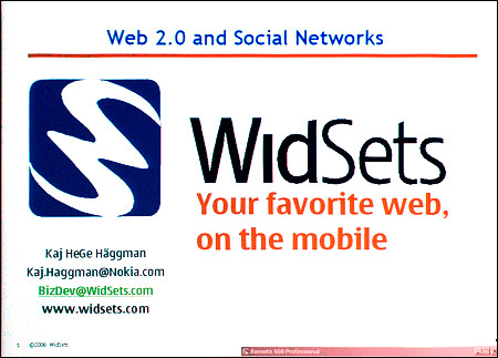 【芬蘭直擊】Nokia WidSets　手機也是 Web 2.0