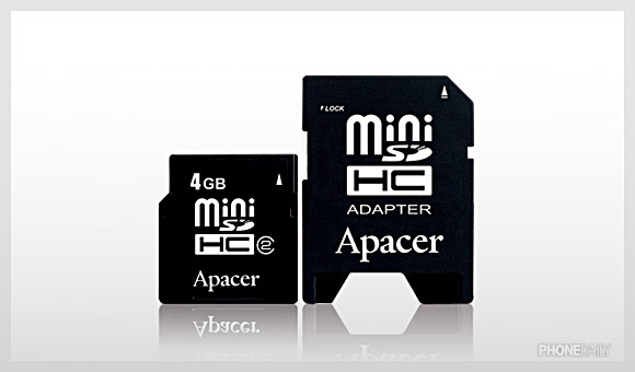 Apacer 宇瞻科技推出 4 GB miniSDHC 記憶卡