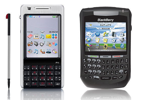 SE P1i、Blackberry 8707g　台灣大哥大開賣