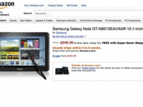 美國 amazon 開放三星 Galaxy Note 10.1 預購？