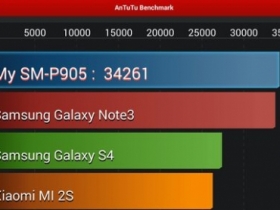 Samsung Note Pro 12.2 跑分截圖、詳細規格流出