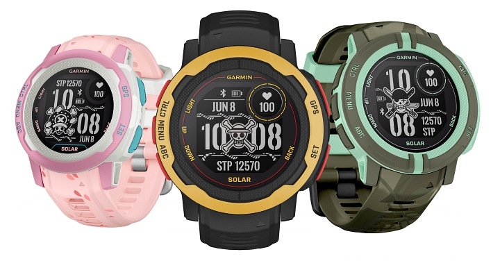 Garmin 推出《航海王》聯名 Instinct 2 Solar 限定版智慧手錶