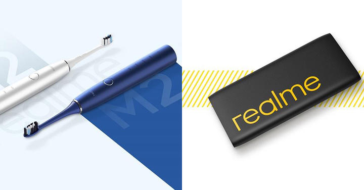 realme 聲波電動牙刷 M2/N2，與 10000 realme 快充行動電源 3 雙雙升級 