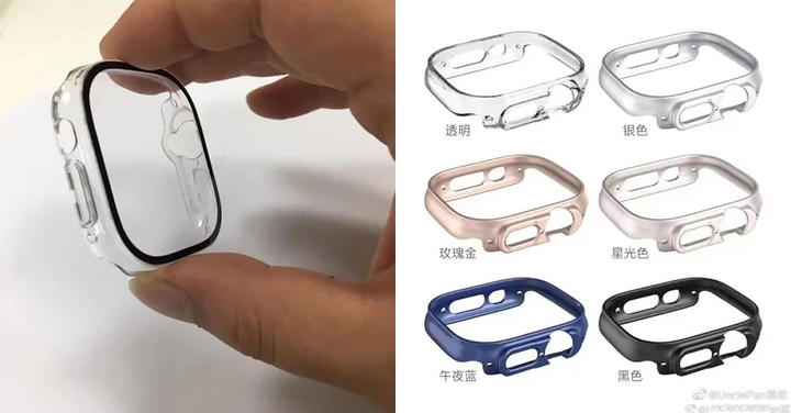 配件圖像透露 Apple Watch Pro 將加入額外實體操作介面、採顯示面積更大的平面螢幕