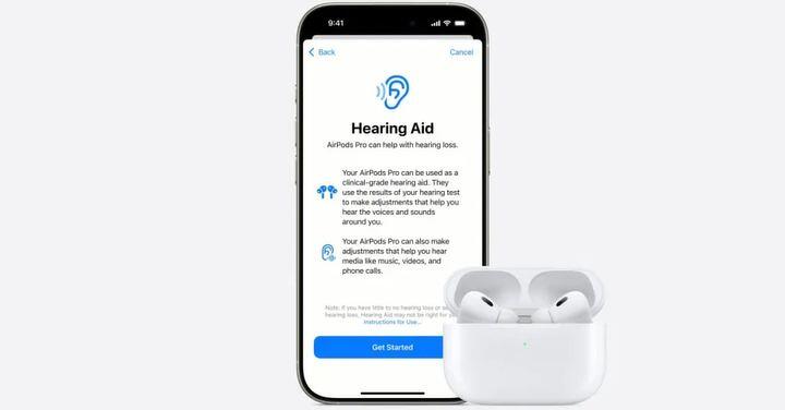 蘋果在 IOS 18 新增以 AirPods Pro 2 作為聽力輔助設備的功能，獲得美國食品藥物管理局批准