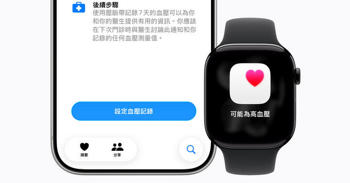蘋果手錶高血壓通知今在台開放